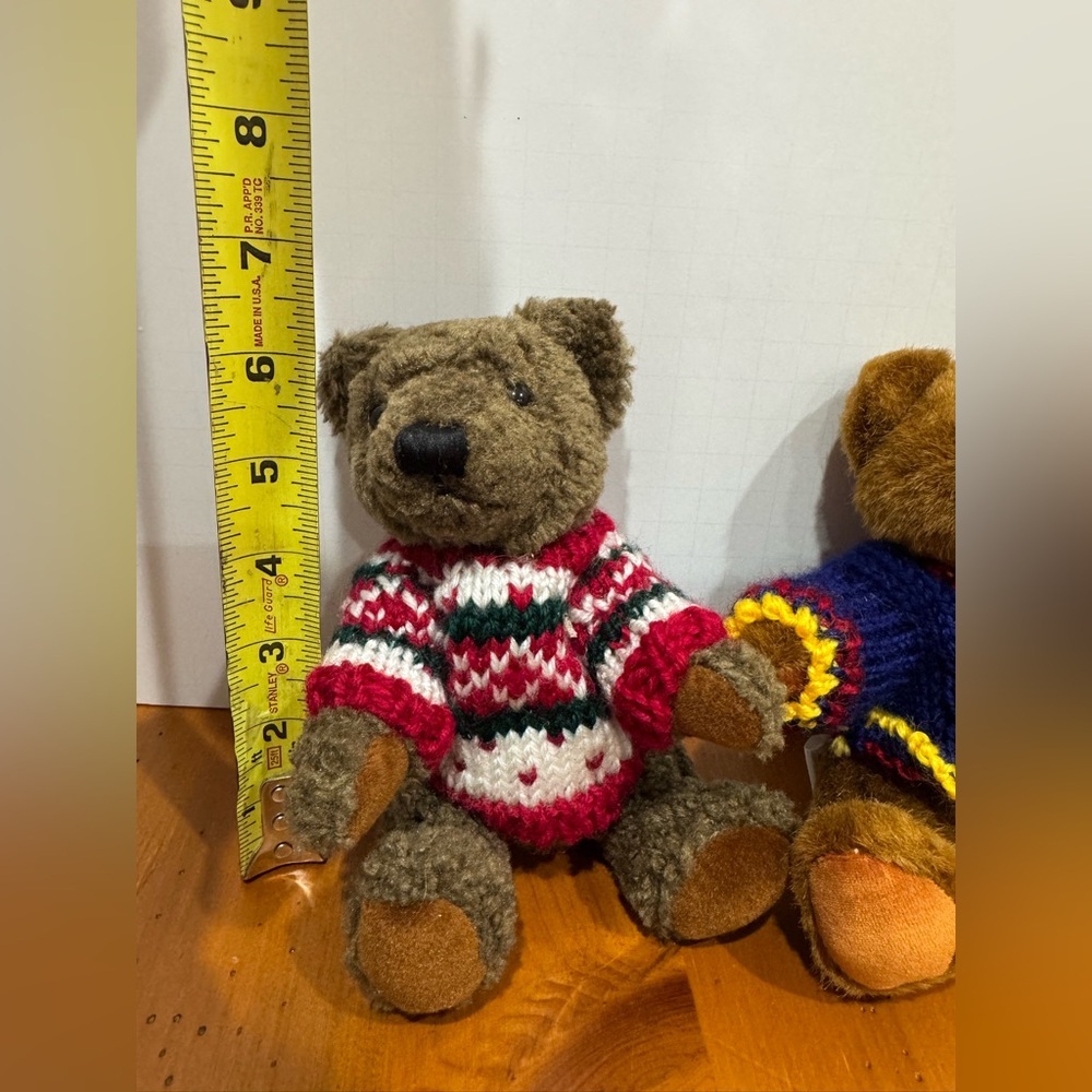 Hugfun International Vintage 2000 y2k teddy bears wearing sweaters - Picture 5 of 11